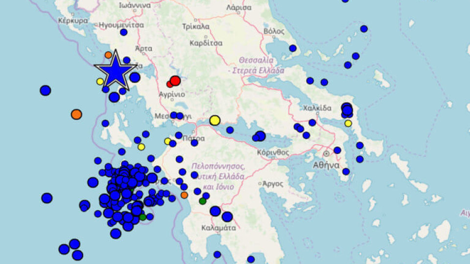 Σεισμός 5,2 ρίχτερ στην Πρέβεζα